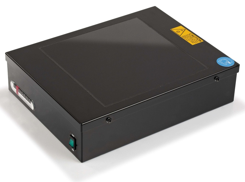 UV Transilluminator 20 x 20cm; 302nm, 230V, 50Hz with Runners, Medium Wave