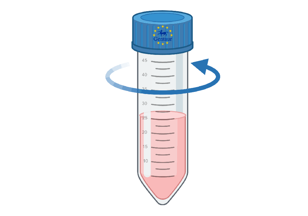 red centrifuge tube